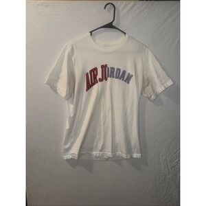 Air Jordan Shirt Men's Medium White Blue Red Basketball TShirt Retro 23